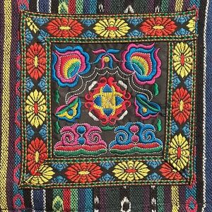 Colorful Embroidered Shoulder Bag